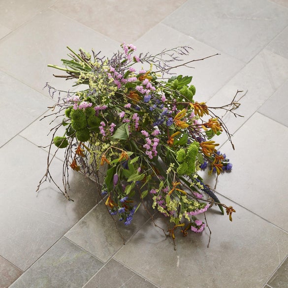 Bårebuket med bånd